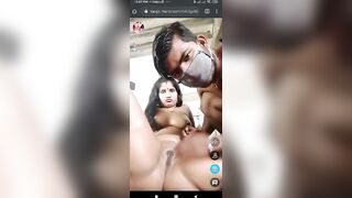 Cute biwi ki chut ki malish karne ki tango live video