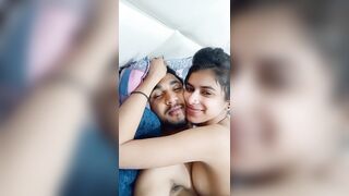 Cute Indian couple sex karke video record karte hue